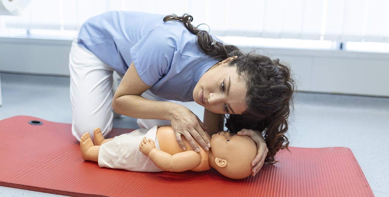 First aid training and cardiopulmonary resuscitation (CPR) 